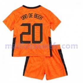 Maillot de Foot Pays-Bas Donny van de Beek 20 Domicile UEFA EURO 2020 - Enfant